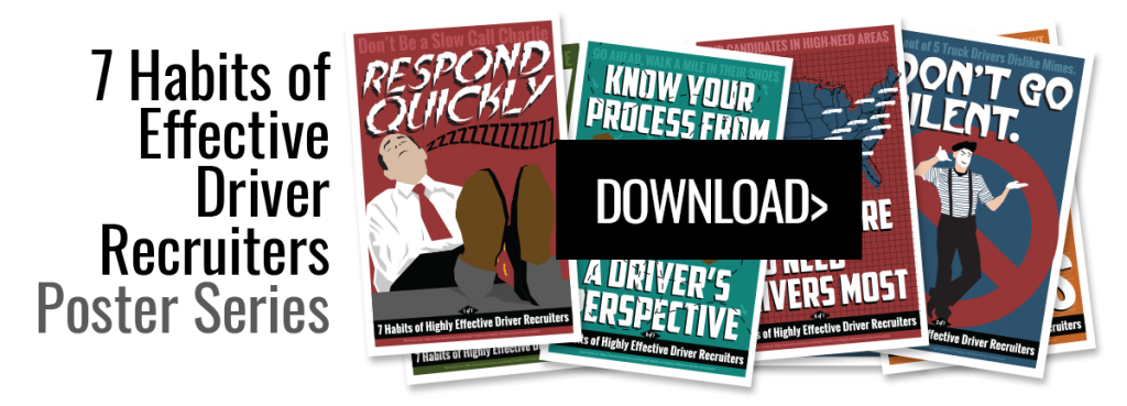 7 habits of effective driver recruiter poster series